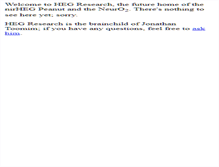 Tablet Screenshot of hegresearch.com